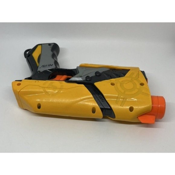Nerf Dart Tag Sharp Shot Single Blaster Toy Gun Hasbro Yellow Side Arm Pistol - Picture 8 of 12